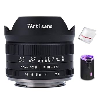 Amazon | 7artisans 7.5mm F2.8 II 魚眼レンズ 超広角 Sony